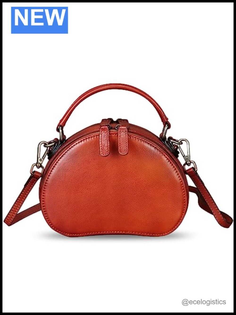 Genuine Leather Small Satchel Crossbody Vintage Handmade Phone Bag with Strap